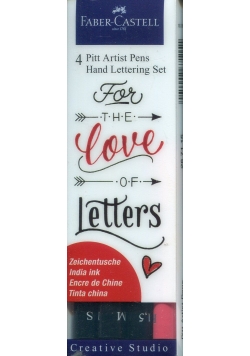Pisaki Pitt Artist Pens Hand Lettering Set 4 sztuki