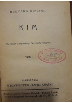 Kim, tom 1, 1920 r.