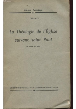 La Theologie de l'Eglise sivant saint Paul