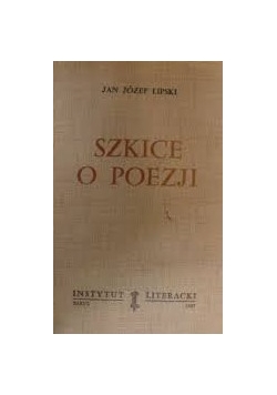 Szkice o poezji