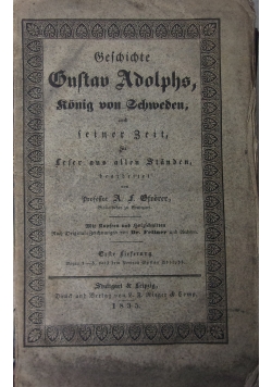 Geschichte Gustav Adolphs, konig von Schweden, 1835 r.