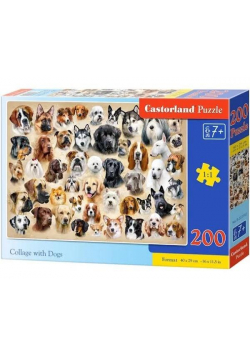 Puzzle 200 Collage with Dogs CASTOR