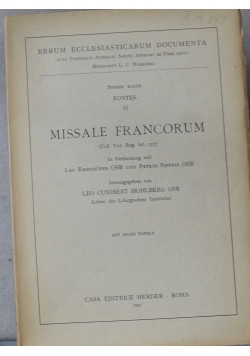 Fontes II Missale Francorum