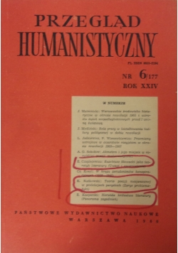 Przegląd  Humanistyczny nr 6