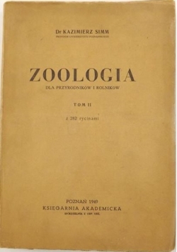 Zoologia dla przyrodników i rolników tom 2 1949 r.