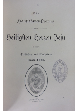 Die Franzistaner Drooinz,1908r.