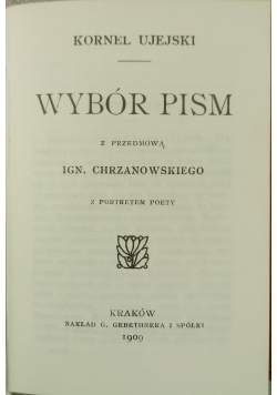 Wybór pism, reprint 1909 r.