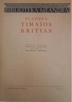 Platona Timaios Kritias