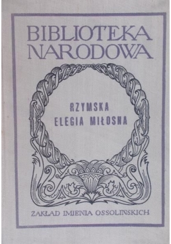 Rzymska elegia miłosna