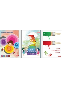 Blok rysunkowy A4/20K kolorowy (10szt)