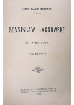 Stanisław Tarnowski ,1906r.