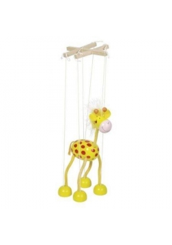Drewniana marionetka Żyrafa