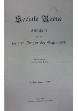 Sociale Revue,1902r.