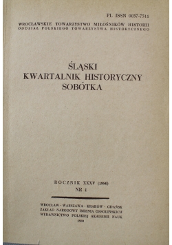 Śląski kwartalnik historyczny sobótka rocznik XXXV