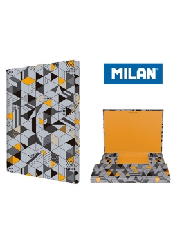 Teczka MILAN A4 gruba z gumką CUBE