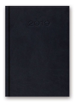 Kalendarz 2019 B6 książkowy granatowy