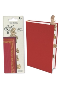 Bookminders Alice in Wonderland - zestaw 4 metalowych zakładek