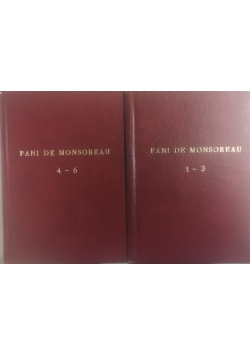 Pani de Monsoreau,  zestaw 2 książek, reprint 1893 r.