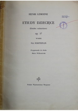 Etiudy dziecięce op 37