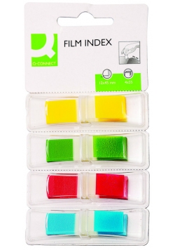 Zakładki indeksujące  PP, 12x45x4x35 blister, mix kol