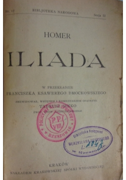 Iliada,1922r.