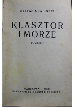 Klasztor i morze 1928 r.