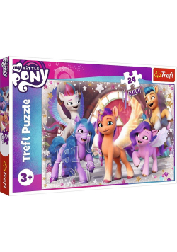 Puzzle 24 maxi Radość Kucyków Pony TREFL