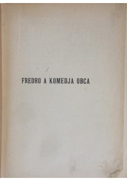 Fredro a komedja obca, 1921r.