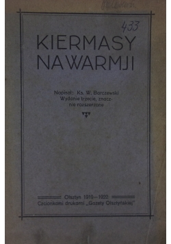 Kiermasy na Warmji, 1919r.