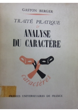 Analyse Du Caractere