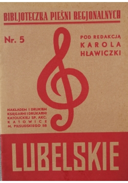 Bibljoteczka pieśni regjonalnych Lubelskie, 1930 r.