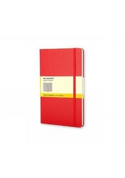 Notes Classic 9x14 tw. kratka- czerwony MOLESKINE