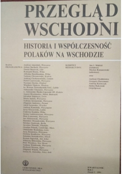 Przegląd Wschodni, zeszyt 1
