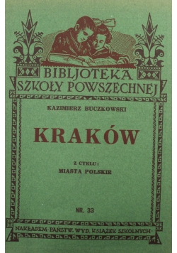 Kraków Z Cyklu Miasta Polskie Nr 33 1933 r