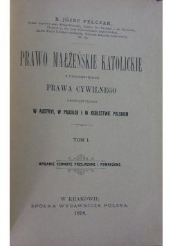 Prawo Małżeńskie Katolickie ,1898r.
