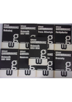 Dzieła Witold Gombrowicz. Zestaw 9 książek
