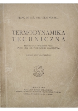 Termodynamika techniczna, 1948 r.