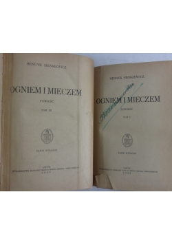 Ogniem i mieczem, tom I-IV, 1939 r.