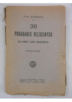 36 pogadanek religijnych, 1920 r.