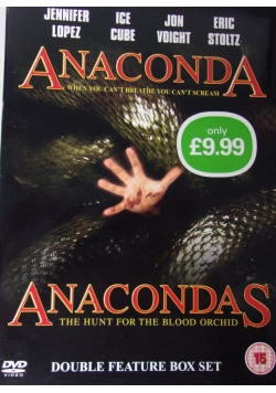 Anaconda When You Can't Breathe You Can't Scream. Anacondas The Hunt For The Blood Orchid. Double Feature Box Set, DVD