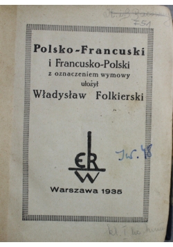 Polsko Francuski i Francusko Polski 1935 r