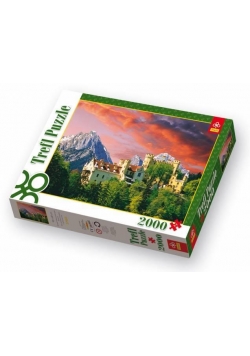 Puzzle 2000 Zamek Hohenschwangau, Bawaria TREFL