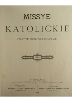 Missye katolickie, 2 roczniki, 1898r.