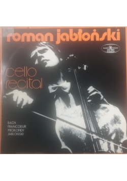 Roman Jabłoński cello recital,płyta winylowa