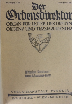 Der Ordensdirektor, 1926 r.