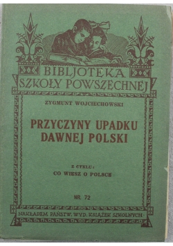 Przyczyny upadku dawnej Polski Nr 72 1933 r.