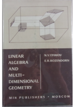 Linear algebra and multidimensional geometry
