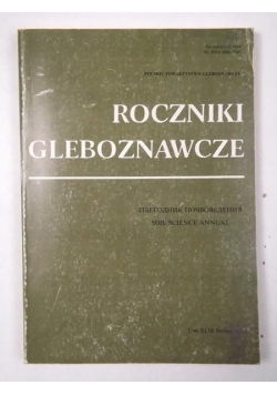 Roczniki Gleboznawcze, tom XLIII , Nr 1/2