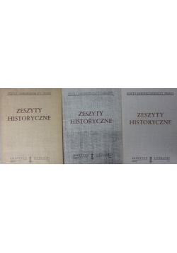 Zeszyty historyczne, zestaw 3 książek