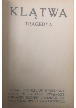 Klątwa tragedya 1920 r.
